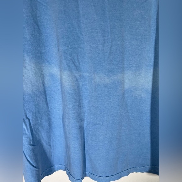 Vintage 90s Y2K Oarsmen light blue distressed Michigan Wolverines LS tshirt sz L - Picture 7 of 9